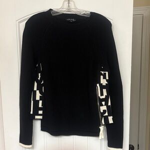 Charlie B Black and White Sweater women’s size Small